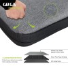 Gizga Essentials Laptop Bag Sleeve Case Cover Pouch with Handle for 15.6 inches Laptop, Padded Laptop Compartment, Premium Zipper Closure Water Repellent Nylon Fabric, Grey Gizga Essentials Laptop Bag Sleeve Case Cover Pouch with Handle for 15.6 inches Laptop, Padded Laptop Compartment, Premium Zipper Closure Water Repellent Nylon Fabric, Grey