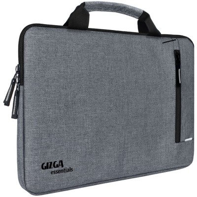Gizga Essentials Laptop Bag Sleeve Case Cover Pouch with Handle for 15.6 inches Laptop, Padded Laptop Compartment, Premium Zipper Closure Water Repellent Nylon Fabric, Grey Gizga Essentials Laptop Bag Sleeve Case Cover Pouch with Handle for 15.6 inches Laptop, Padded Laptop Compartment, Premium Zipper Closure Water Repellent Nylon Fabric, Grey