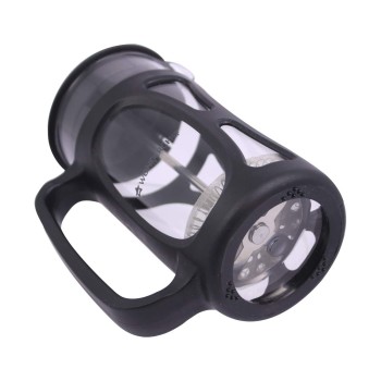 Wonderchef French Press Coffee & Tea Maker 350 ml|Borosilicate Glass Carafe|4 Level Filtration System|Stainless Steel Plunger with Mesh|1-2 Cups of Coffee|Brews in Just 3 Minutes|Black|1 Year Warranty Wonderchef French Press Coffee & Tea Maker 350 ml|Borosilicate Glass Carafe|4 Level Filtration System|Stainless Steel Plunger with Mesh|1-2 Cups of Coffee|Brews in Just 3 Minutes|Black|1 Year Warranty