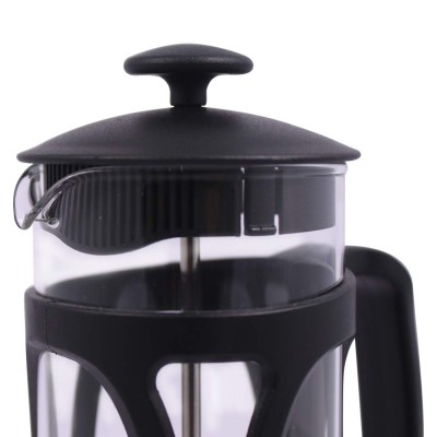 Wonderchef French Press Coffee & Tea Maker 350 ml|Borosilicate Glass Carafe|4 Level Filtration System|Stainless Steel Plunger with Mesh|1-2 Cups of Coffee|Brews in Just 3 Minutes|Black|1 Year Warranty Wonderchef French Press Coffee & Tea Maker 350 ml|Borosilicate Glass Carafe|4 Level Filtration System|Stainless Steel Plunger with Mesh|1-2 Cups of Coffee|Brews in Just 3 Minutes|Black|1 Year Warranty
