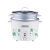 USHA RC18GS2 Steamer 700 W Automatic Rice Cooker| 1.8 L with Powerful Heating Element, Keep Rice Warm for 5 Hrs ,Steamer, Tempered glass lid (White) USHA RC18GS2 Steamer 700 W Automatic Rice Cooker| 1.8 L with Powerful Heating Element, Keep Rice Warm for 5 Hrs ,Steamer, Tempered glass lid (White)