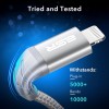 ESR USB-C to Lightning Cable, 3 ft (1 m), MFi-Certified, PD Fast Charging Cable for iPhone 14/14 Plus/14 Pro/14 Pro Max, iPhone 13/12 Series, iPhone SE 2022/11/XR/XS Max, Braided Nylon, Black ESR USB-C to Lightning Cable, 3 ft (1 m), MFi-Certified, PD Fast Charging Cable for iPhone 14/14 Plus/14 Pro/14 Pro Max, iPhone 13/12 Series, iPhone SE 2022/11/XR/XS Max, Braided Nylon, Black