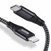 ESR USB-C to Lightning Cable, 3 ft (1 m), MFi-Certified, PD Fast Charging Cable for iPhone 14/14 Plus/14 Pro/14 Pro Max, iPhone 13/12 Series, iPhone SE 2022/11/XR/XS Max, Braided Nylon, Black ESR USB-C to Lightning Cable, 3 ft (1 m), MFi-Certified, PD Fast Charging Cable for iPhone 14/14 Plus/14 Pro/14 Pro Max, iPhone 13/12 Series, iPhone SE 2022/11/XR/XS Max, Braided Nylon, Black