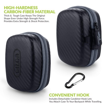 Gizga Essentials Carrying Case for JioFi 4G M2S and JioFI3 WiFi Hotspot Dongle, Shock Asbsorber Protective Carbon Fibre Material, Detachable Hook, Mesh Pocket, Black Gizga Essentials Carrying Case for JioFi 4G M2S and JioFI3 WiFi Hotspot Dongle, Shock Asbsorber Protective Carbon Fibre Material, Detachable Hook, Mesh Pocket, Black