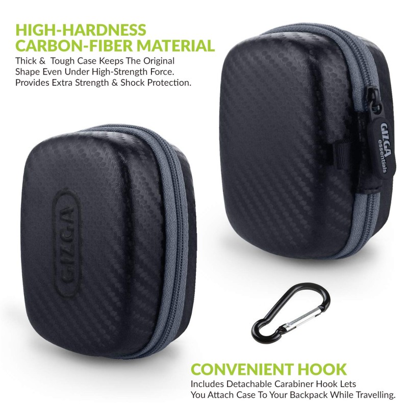 Gizga Essentials Carrying Case for JioFi 4G M2S and JioFI3 WiFi Hotspot Dongle, Shock Asbsorber Protective Carbon Fibre Material, Detachable Hook, Mesh Pocket, Black Gizga Essentials Carrying Case for JioFi 4G M2S and JioFI3 WiFi Hotspot Dongle, Shock Asbsorber Protective Carbon Fibre Material, Detachable Hook, Mesh Pocket, Black