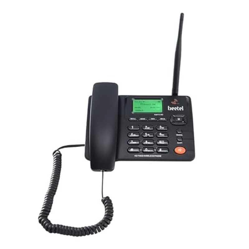 Beetel F3 4G Fixed Landline Wireless Phone with Hotspot, LED Backlight, 2-Way Digital Speaker, Supports 4G VoLTE, 3G, 2G (Black) Beetel F3 4G Fixed Landline Wireless Phone with Hotspot, LED Backlight, 2-Way Digital Speaker, Supports 4G VoLTE, 3G, 2G (Black)