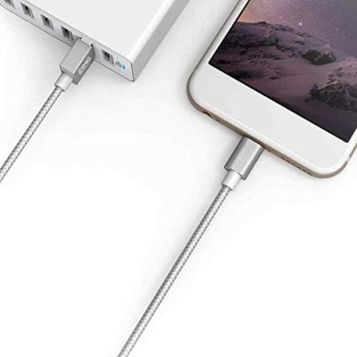 Zinq Technologies Nylon Braided Micro USB Cable - 4.9 Feet (1.5 Meters) - (Silver) Zinq Technologies Nylon Braided Micro USB Cable - 4.9 Feet (1.5 Meters) - (Silver)
