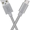 Zinq Technologies Nylon Braided Micro USB Cable - 4.9 Feet (1.5 Meters) - (Silver) Zinq Technologies Nylon Braided Micro USB Cable - 4.9 Feet (1.5 Meters) - (Silver)