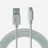 Zinq Technologies Nylon Braided Micro USB Cable - 4.9 Feet (1.5 Meters) - (Silver) Zinq Technologies Nylon Braided Micro USB Cable - 4.9 Feet (1.5 Meters) - (Silver)