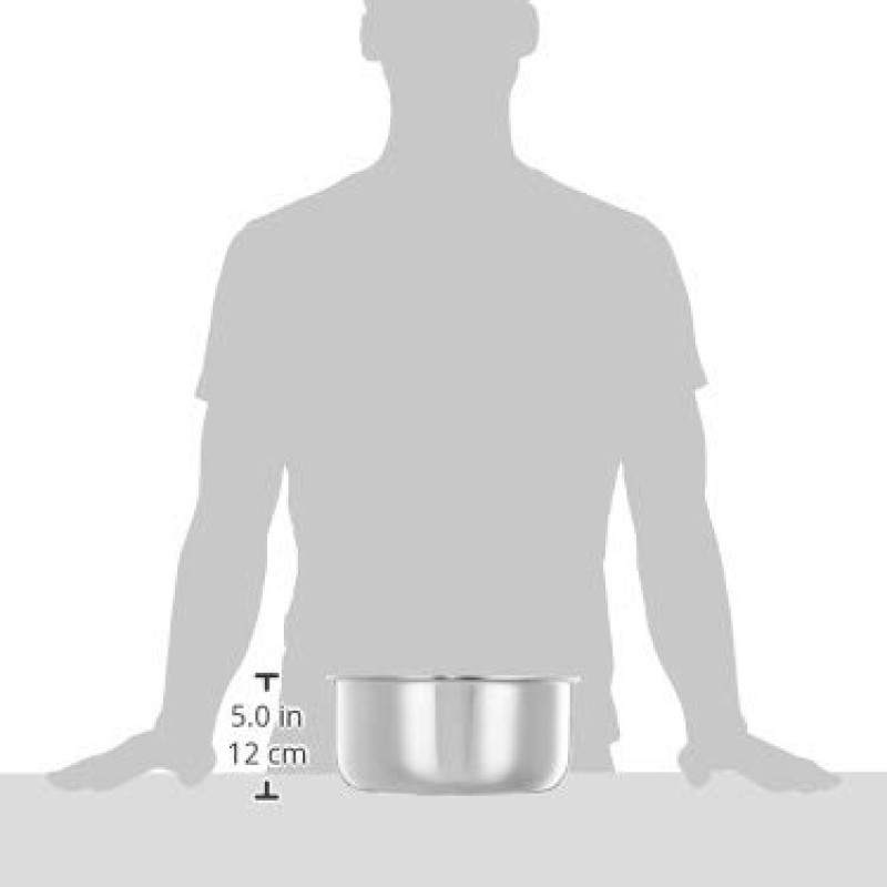 Solimo Triply Tope With Stainless Steel Lid, 24Cm,5Liter Solimo Triply Tope With Stainless Steel Lid, 24Cm,5Liter