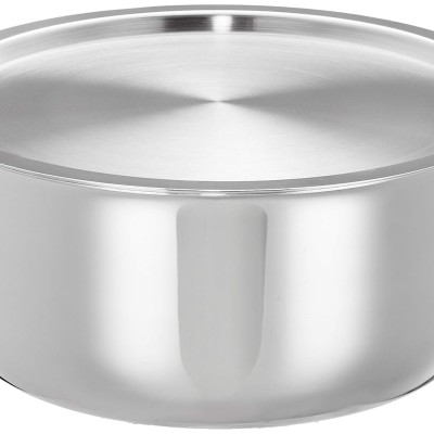 Solimo Triply Tope With Stainless Steel Lid, 24Cm,5Liter Solimo Triply Tope With Stainless Steel Lid, 24Cm,5Liter