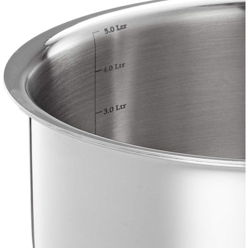 Solimo Triply Tope With Stainless Steel Lid, 24Cm,5Liter Solimo Triply Tope With Stainless Steel Lid, 24Cm,5Liter