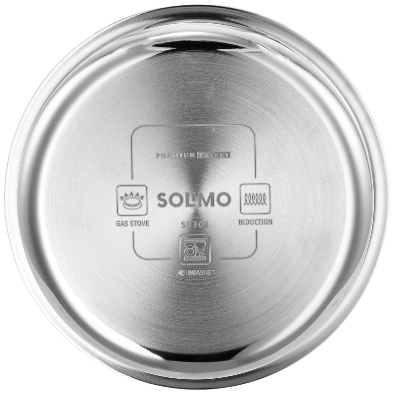 Solimo Triply Tope With Stainless Steel Lid, 24Cm,5Liter Solimo Triply Tope With Stainless Steel Lid, 24Cm,5Liter