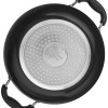 Solimo - Hard Anodized Deep Kadhai With Induction Bottom And Glass Lid (22 Cm), Black Solimo - Hard Anodized Deep Kadhai With Induction Bottom And Glass Lid (22 Cm), Black