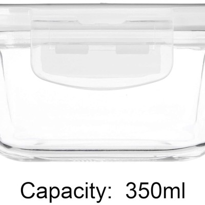 Solimo Airtight Borosilicate Glass Container Set (Transparent,3 Pieces, 350 ml) Solimo Airtight Borosilicate Glass Container Set (Transparent,3 Pieces, 350 ml)