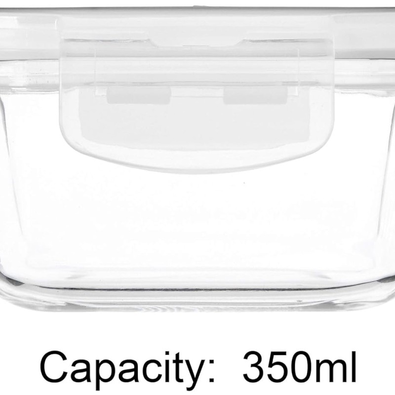 Solimo Airtight Borosilicate Glass Container Set (Transparent,3 Pieces, 350 ml) Solimo Airtight Borosilicate Glass Container Set (Transparent,3 Pieces, 350 ml)