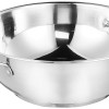 Solimo Stainless Steel Kadai | Gas and Induction Compatible | Heavy Bottom - Better Heat Retention| 25 cm Dia | 3 L Capacity | Silver Solimo Stainless Steel Kadai | Gas and Induction Compatible | Heavy Bottom - Better Heat Retention| 25 cm Dia | 3 L Capacity | Silver