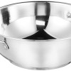 Solimo Stainless Steel Kadai | Gas and Induction Compatible | Heavy Bottom - Better Heat Retention| 25 cm Dia | 3 L Capacity | Silver Solimo Stainless Steel Kadai | Gas and Induction Compatible | Heavy Bottom - Better Heat Retention| 25 cm Dia | 3 L Capacity | Silver