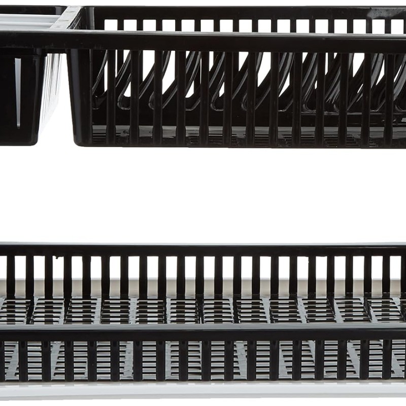 Solimo Plastic Dish Drainer, (Black , 51 cm * 33 cm * 27.2 cm) Solimo Plastic Dish Drainer, (Black , 51 cm * 33 cm * 27.2 cm)