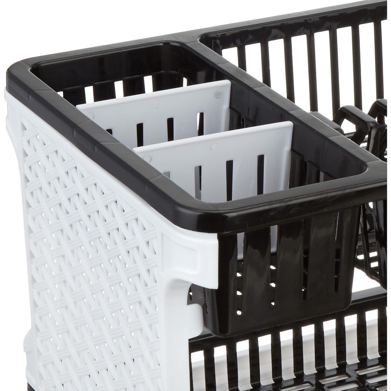 Solimo Plastic Dish Drainer, (Black , 51 cm * 33 cm * 27.2 cm) Solimo Plastic Dish Drainer, (Black , 51 cm * 33 cm * 27.2 cm)