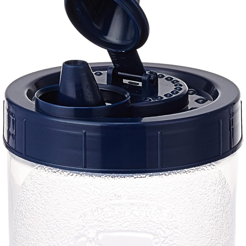 Solimo Plastic Oil Dispenser, Set Of 2 (1 L Each), Dark Blue, 1 liter Solimo Plastic Oil Dispenser, Set Of 2 (1 L Each), Dark Blue, 1 liter