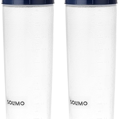 Solimo Plastic Oil Dispenser, Set Of 2 (1 L Each), Dark Blue, 1 liter Solimo Plastic Oil Dispenser, Set Of 2 (1 L Each), Dark Blue, 1 liter