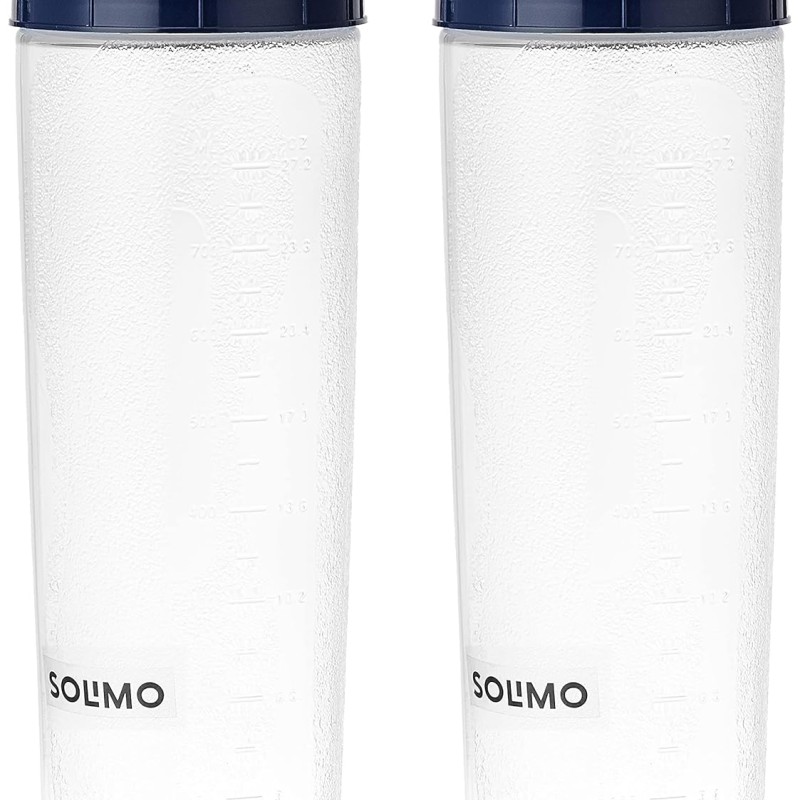 Solimo Plastic Oil Dispenser, Set Of 2 (1 L Each), Dark Blue, 1 liter Solimo Plastic Oil Dispenser, Set Of 2 (1 L Each), Dark Blue, 1 liter