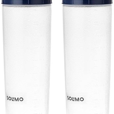Solimo Plastic Oil Dispenser, Set Of 2 (1 L Each), Dark Blue, 1 liter Solimo Plastic Oil Dispenser, Set Of 2 (1 L Each), Dark Blue, 1 liter