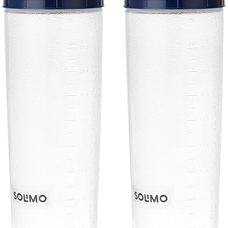 Solimo Plastic Oil Dispenser, Set Of 2 (1 L Each), Dark Blue, 1 liter Solimo Plastic Oil Dispenser, Set Of 2 (1 L Each), Dark Blue, 1 liter