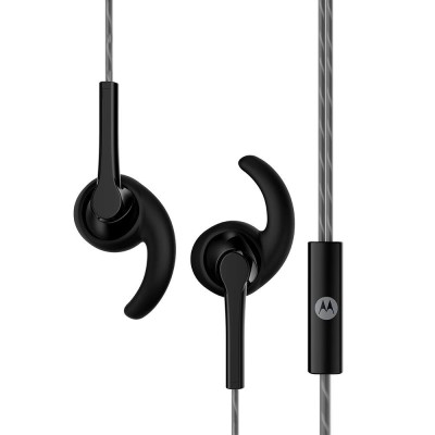 Motorola Pace 130 in-Ear Headphones with Mic, Ear Hooks & Alexa Built-in(Black) Motorola Pace 130 in-Ear Headphones with Mic, Ear Hooks & Alexa Built-in(Black)