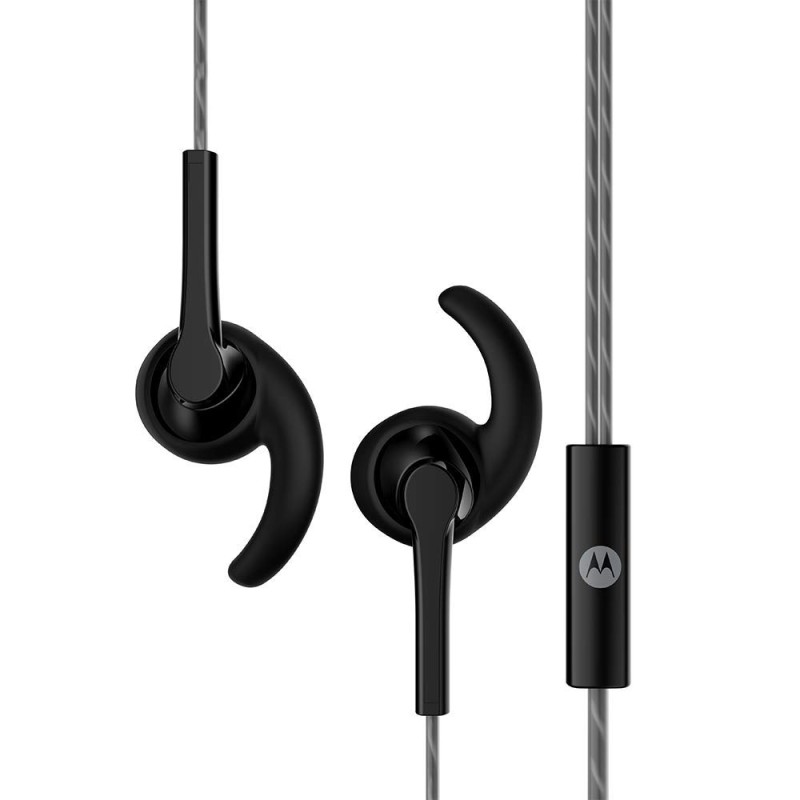 Motorola Pace 130 in-Ear Headphones with Mic, Ear Hooks & Alexa Built-in(Black) Motorola Pace 130 in-Ear Headphones with Mic, Ear Hooks & Alexa Built-in(Black)