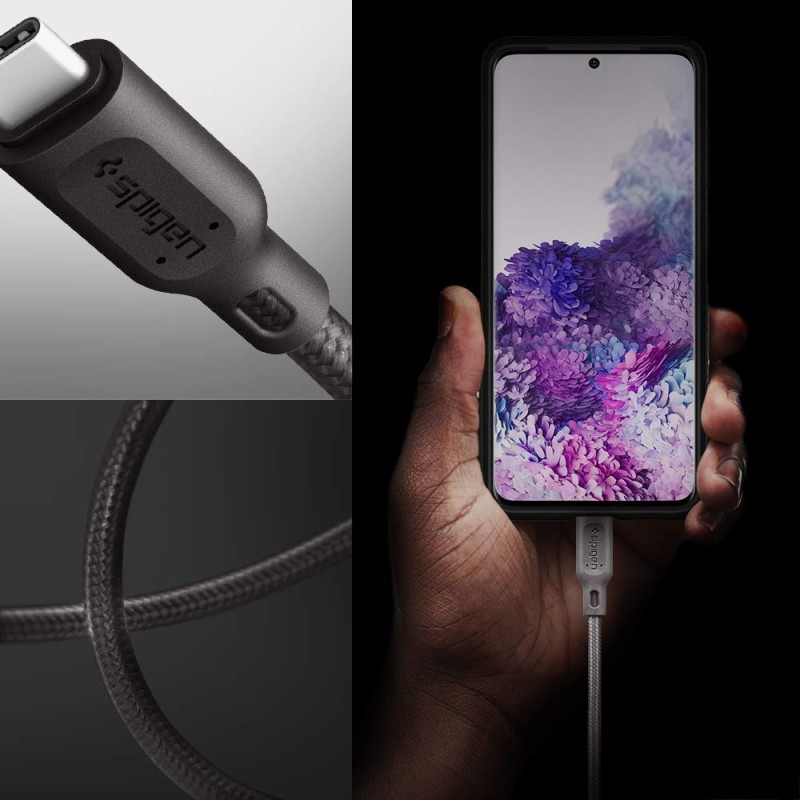 Spigen Essential C11C1 USB-C to USB-C 2.0 Cable(1.5m) - Gunmetal Spigen Essential C11C1 USB-C to USB-C 2.0 Cable(1.5m) - Gunmetal