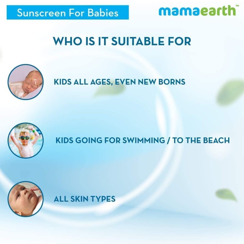 Mamaearth Mineral Based Sunscreen - 50Ml | Infused With Calendula & Zinc Oxide | Protects Against Uv Rays With Spf 20, Deeply Nourishes & Soothes Skin, Sensitive Mamaearth Mineral Based Sunscreen - 50Ml | Infused With Calendula & Zinc Oxide | Protects Against Uv Rays With Spf 20, Deeply Nourishes & Soothes Skin, Sensitive