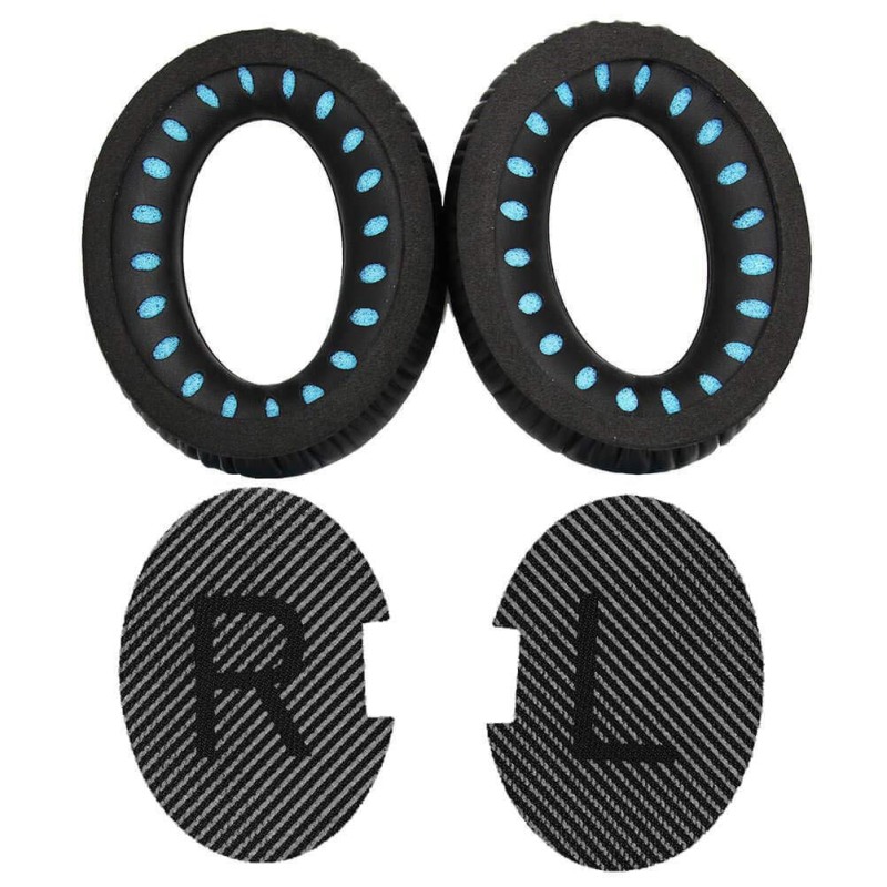 Parzo Ear Pads Cushions for Bose - Compatible with Quietcomfort QC25 / QC35 / AE2 Wireless / AE2w / Sound True/Sound Link (Around-Ear Only) Headphones (Black Cushion + Grey Mat) Parzo Ear Pads Cushions for Bose - Compatible with Quietcomfort QC25 / QC35 / AE2 Wireless / AE2w / Sound True/Sound Link (Around-Ear Only) Headphones (Black Cushion + Grey Mat)