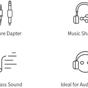 OneOdio Pro-10 Over Ear Headphones-Adapter Free Closed Back & Mixing DJ Stereo Headset with Hi-res Certification for AMP Computer Recording Phone Piano Guitar Laptop - Black Professional Studio Monitor Headphones