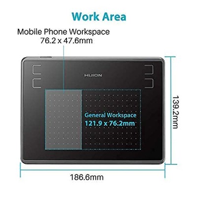 Huion H430P OSU Graphics Drawing Tablet with Battery-Free Stylus 4.8x3 inch Working Area 4 Press Keys Support Work from Home Distance Education Compatible with Android Linux Windows and Mac Huion H430P OSU Graphics Drawing Tablet with Battery-Free Stylus 4.8x3 inch Working Area 4 Press Keys Support Work from Home Distance Education Compatible with Android Linux Windows and Mac