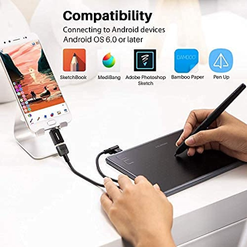Huion H430P OSU Graphics Drawing Tablet with Battery-Free Stylus 4.8x3 inch Working Area 4 Press Keys Support Work from Home Distance Education Compatible with Android Linux Windows and Mac Huion H430P OSU Graphics Drawing Tablet with Battery-Free Stylus 4.8x3 inch Working Area 4 Press Keys Support Work from Home Distance Education Compatible with Android Linux Windows and Mac