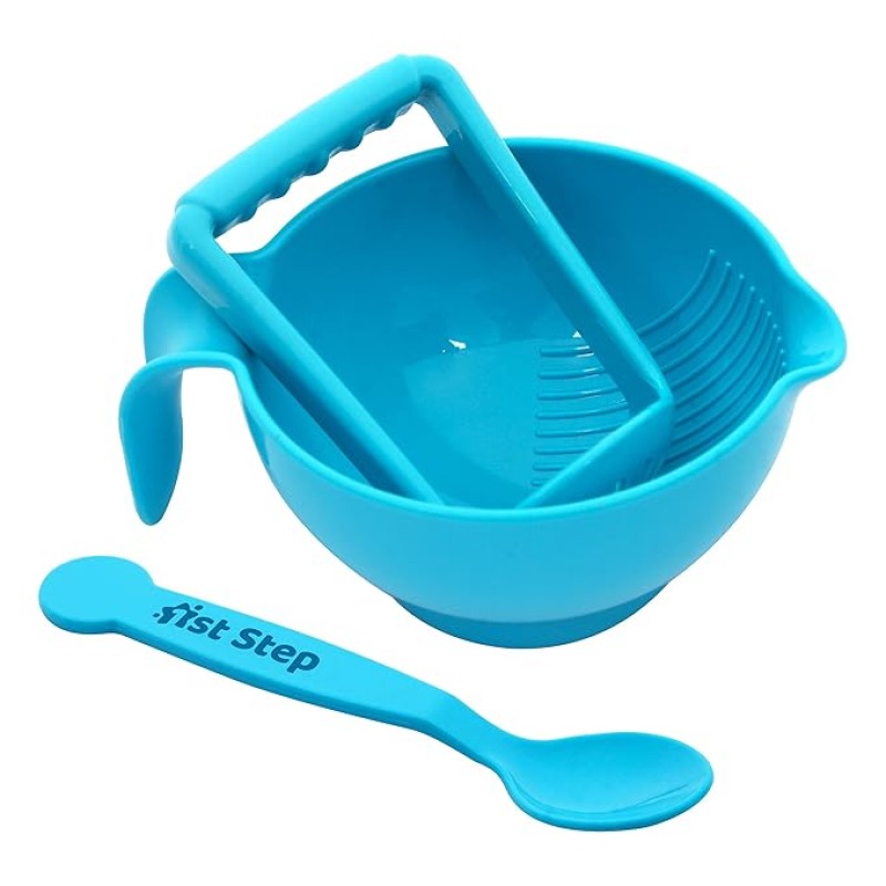 1st Step Portable Grinding Feeding Masher/Serving Bowl for Baby Food Preparation with Spoon(Pack of 1) 1st Step Portable Grinding Feeding Masher/Serving Bowl for Baby Food Preparation with Spoon(Pack of 1)