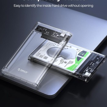 ORICO 2.5'' Hard Drive Enclosure Type-C USB 3.1 Gen2 to SATA 6Gbps Computer External HDD Enclosure for 7 9.5mm HDD SSD Support UASP Compatible WD Seagate Toshiba Samsung Hitachi PS5-2139C3-G2