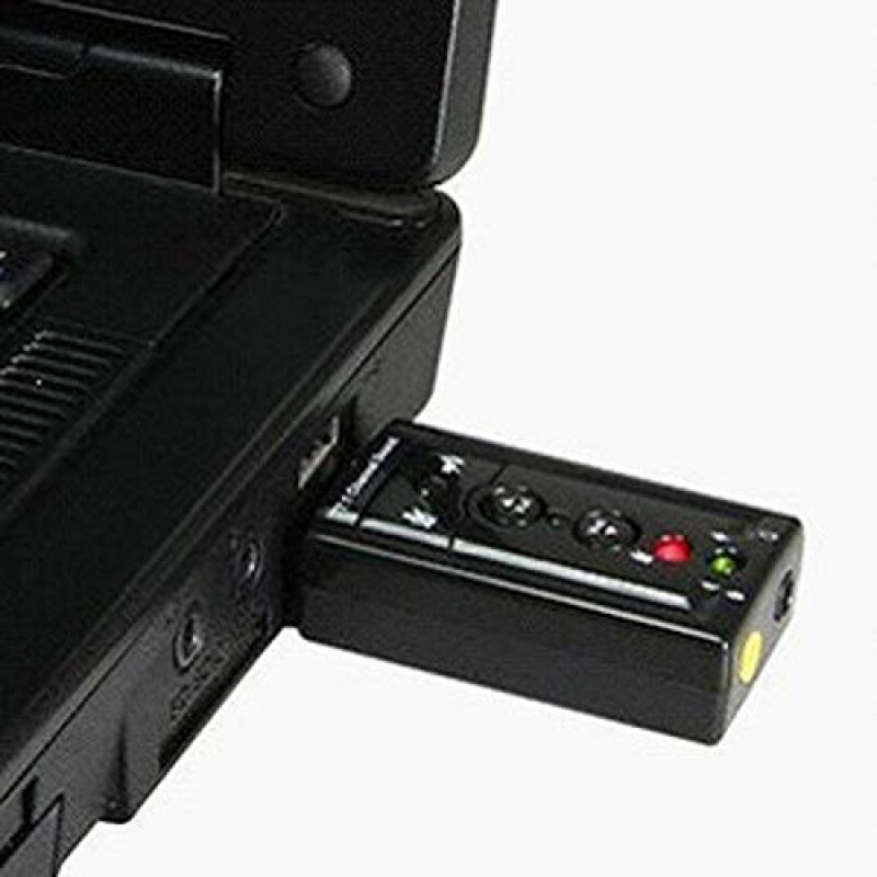 Powerpak 7.1 Channel USB External Sound Card Audio Mic Adapter for Laptop or PC - Just Plug and Play Powerpak 7.1 Channel USB External Sound Card Audio Mic Adapter for Laptop or PC - Just Plug and Play