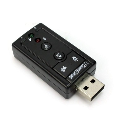 Powerpak 7.1 Channel USB External Sound Card Audio Mic Adapter for Laptop or PC - Just Plug and Play Powerpak 7.1 Channel USB External Sound Card Audio Mic Adapter for Laptop or PC - Just Plug and Play