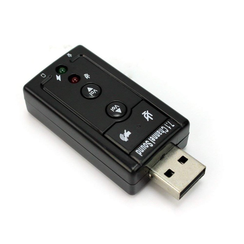 Powerpak 7.1 Channel USB External Sound Card Audio Mic Adapter for Laptop or PC - Just Plug and Play Powerpak 7.1 Channel USB External Sound Card Audio Mic Adapter for Laptop or PC - Just Plug and Play