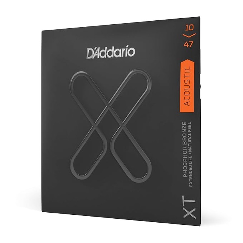 D'Addario XT Phosphor Bronze Acoustic Guitar Strings, Extra Light, 10-47 D'Addario XT Phosphor Bronze Acoustic Guitar Strings, Extra Light, 10-47