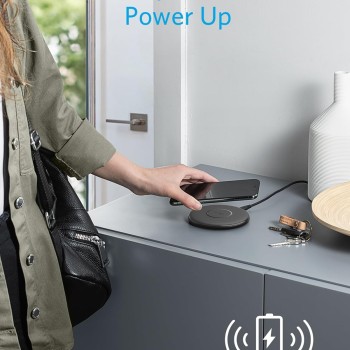 Anker Wireless Charger,313 Wireless Charger(Pad)Qi-Certified 10W Max For Iphone 12/12 Pro/12 Mini/12 Pro Max,Se 2020,11,Airpods(No Ac Adapter,Not Compatible With Magsafe Magnetic Charging)Black