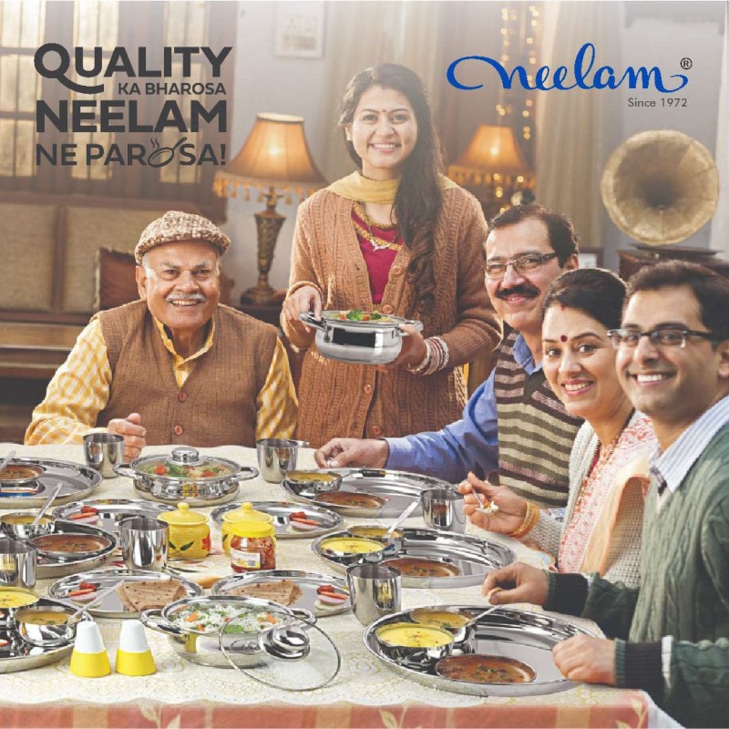Neelam Stainless Steel 24 Gauge Classic Dinner Set, Solid 50 Pcs Set Serving 6 People, Silver, Durable, Dishwasher Safe, Ideal Gifting Dinner Set for Anniversary, Wedding, Housewarming Party. Neelam Stainless Steel 24 Gauge Classic Dinner Set, Solid 50 Pcs Set Serving 6 People, Silver, Durable, Dishwasher Safe, Ideal Gifting Dinner Set for Anniversary, Wedding, Housewarming Party.