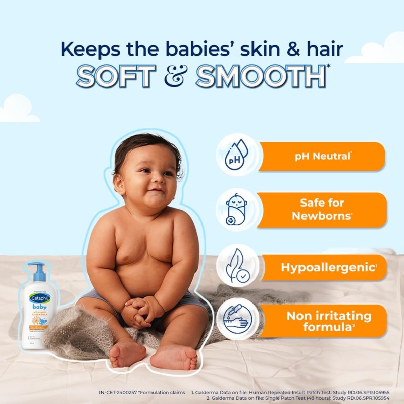 Cetaphil Baby Wash & Shampoo with Organic Calendula (400ml) Cetaphil Baby Wash & Shampoo with Organic Calendula (400ml)