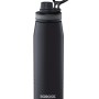 Borosil Hydra GoSports 900 ml Stainless Steel Wate Bottle | Double Wall Vacuum Insulated Flask, Black | 14 Hrs Hot & 18 Hours Cold | Ideal for Personal & Corporate Gifting