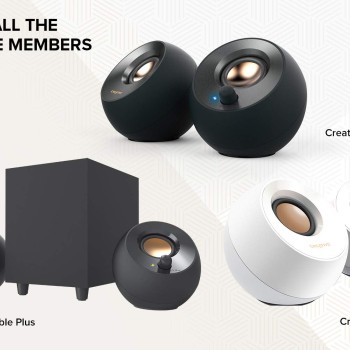 Creative Pebble V2 - Minimalistic 2.0 USB-C Powered Desktop Speakers, 3.5 mm AUX-in, 8W RMs with 16W Peak Power for Computers and Laptops, Type-A Adapter Included and Extended Cable (Black) Creative Pebble V2 - Minimalistic 2.0 USB-C Powered Desktop Speakers, 3.5 mm AUX-in, 8W RMs with 16W Peak Power for Computers and Laptops, Type-A Adapter Included and Extended Cable (Black)