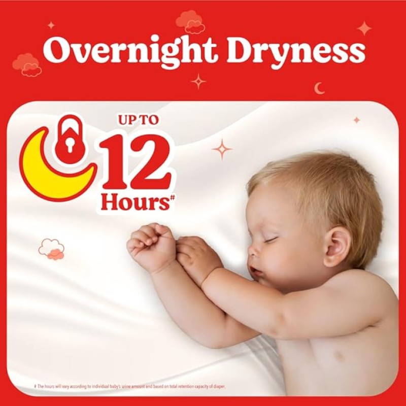 Huggies Dry Tape | Adjustable Tape Style Diapers, Small (S) Size (4-8 Kgs), Pack of 34 | Up To 2X Faster Absorption, Up To 12 Hours Overnight Absorption unisex Huggies Dry Tape | Adjustable Tape Style Diapers, Small (S) Size (4-8 Kgs), Pack of 34 | Up To 2X Faster Absorption, Up To 12 Hours Overnight Absorption unisex