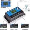 ELEPHANTBOAT ® 10A 12V 24V ABS Solar Panel Charger Controller Battery Dual USB LCD Display Regulator (Blue) ELEPHANTBOAT ® 10A 12V 24V ABS Solar Panel Charger Controller Battery Dual USB LCD Display Regulator (Blue)